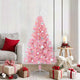 VidaXL künstlicher, beleuchteter Weihnachtsbaum mit 150 LEDs, rosa, 150 cm PVC