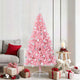 VidaXL künstlicher, beleuchteter Weihnachtsbaum mit 300 LEDs, rosa, 180 cm, PVC