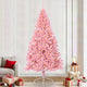 VidaXL künstlicher, beleuchteter Weihnachtsbaum mit 300 LEDs, rosa, 240 cm, PVC