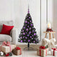 Vidaxx künstlicher, beleuchteter Weihnachtsbaum mit 150 LEDs, schwarz, 120 cm PVC