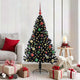 VidaXL künstlicher, beleuchteter Weihnachtsbaum mit 150 LEDs, schwarz, 150 cm PVC