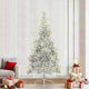 Vidaxx künstlicher, beleuchteter Weihnachtsbaum mit 300 LEDs, silberfarben, 240 cm Kappe