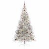 Vidaxx künstlicher, beleuchteter Weihnachtsbaum mit 300 LEDs, silberfarben, 240 cm Kappe