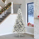 Vidaxx künstlicher, beleuchteter Weihnachtsbaum mit 300 LEDs, silberfarben, 240 cm Kappe