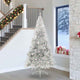 Vidaxx künstlicher, beleuchteter Weihnachtsbaum mit 300 LEDs, silberfarben, 240 cm Kappe