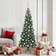 Künstlicher Eck-Weihnachtsbaum von Vidaxx mit 300 LEDs, grün, 180 cm, PVC und Metall