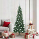 Künstlicher Eck-Weihnachtsbaum von Vidaxx mit 300 LEDs, grün, 180 cm, PVC und Metall