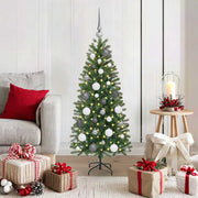 Vidaxx Künstlicher Weihnachtsbaum mit 150 LEDs mit standardmäßigem grünem 120 cm PE und PVC - afbeelding 1