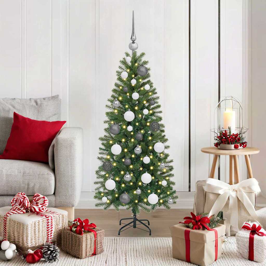 Vidaxx Künstlicher Weihnachtsbaum mit 150 LEDs mit standardmäßigem grünem 120 cm PE und PVC