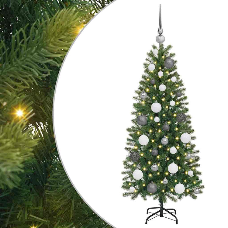 Vidaxx Künstlicher Weihnachtsbaum mit 150 LEDs mit standardmäßigem grünem 120 cm PE und PVC