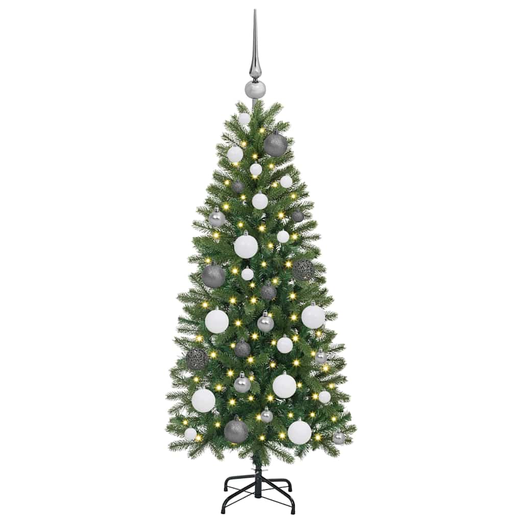 Vidaxx Künstlicher Weihnachtsbaum mit 150 LEDs mit standardmäßigem grünem 120 cm PE und PVC