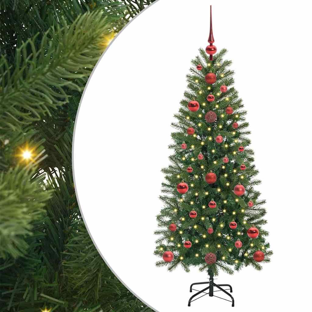 Vidaxx Künstlicher Weihnachtsbaum mit 150 LEDs mit standardmäßigem grünem 120 cm PE und PVC