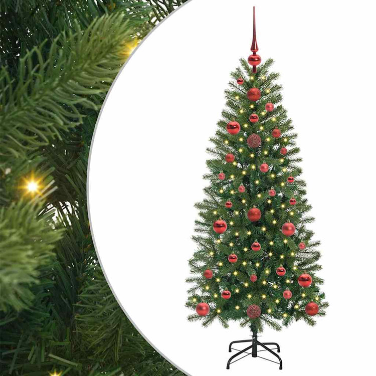 Vidaxx Künstlicher Weihnachtsbaum mit 150 LEDs mit standardmäßigem grünem 120 cm PE und PVC