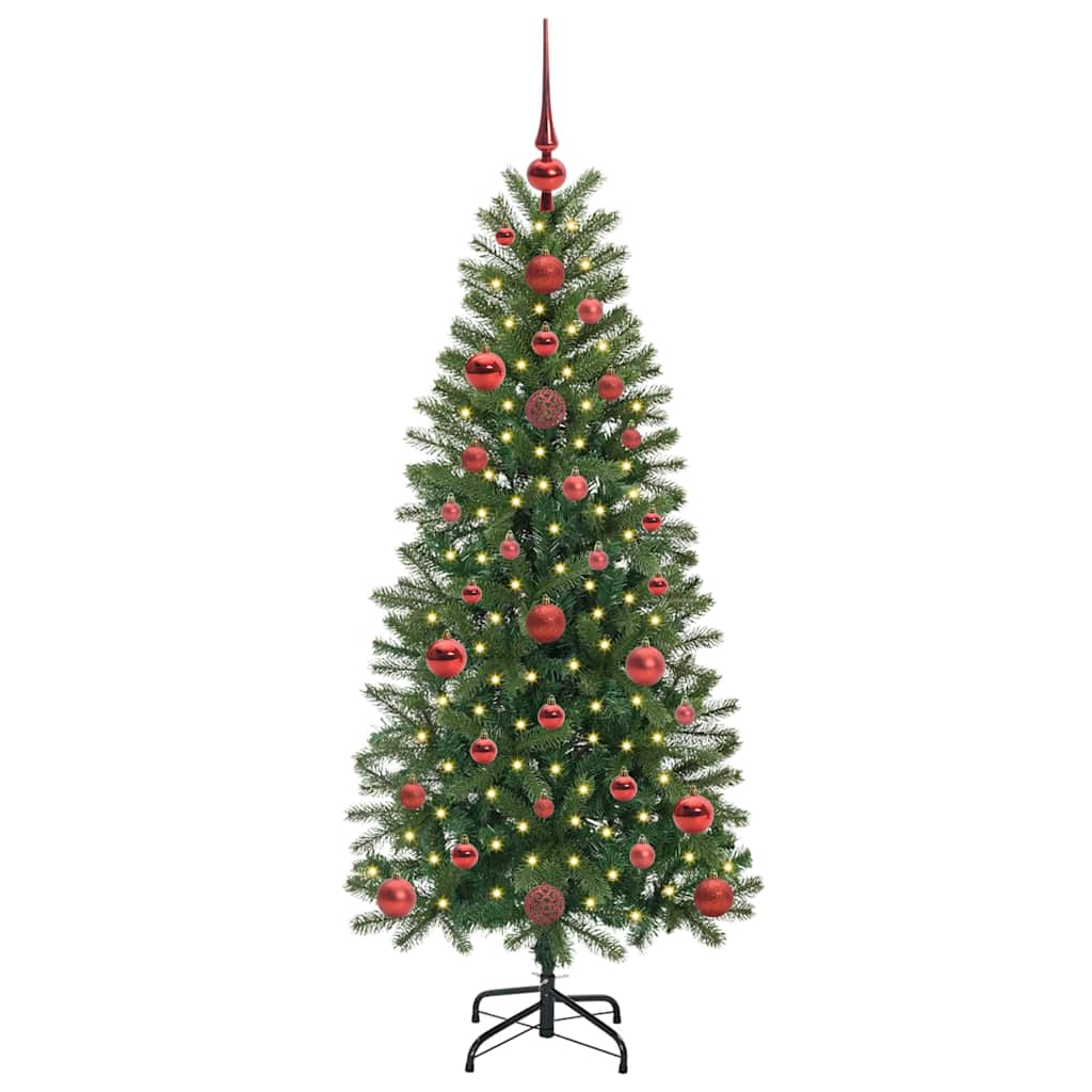 Vidaxx Künstlicher Weihnachtsbaum mit 150 LEDs mit standardmäßigem grünem 120 cm PE und PVC