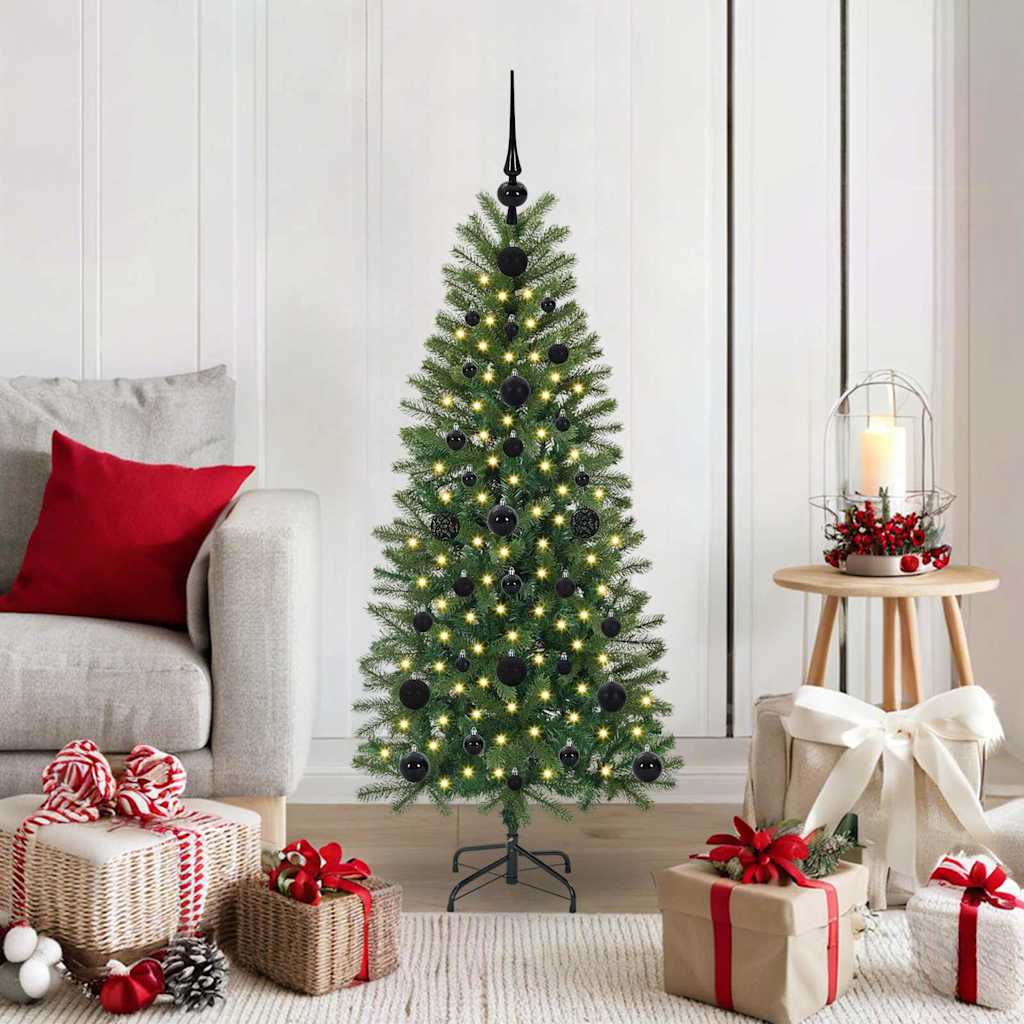 Vidaxx Künstlicher Weihnachtsbaum mit 150 LEDs mit standardmäßigem grünem 120 cm PE und PVC