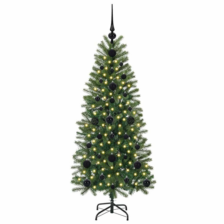 Vidaxx Künstlicher Weihnachtsbaum mit 150 LEDs mit standardmäßigem grünem 120 cm PE und PVC