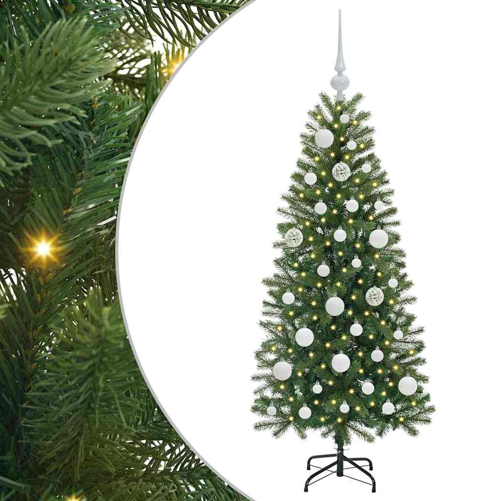 Vidaxx Künstlicher Weihnachtsbaum mit 150 LEDs mit standardmäßigem grünem 120 cm PE und PVC