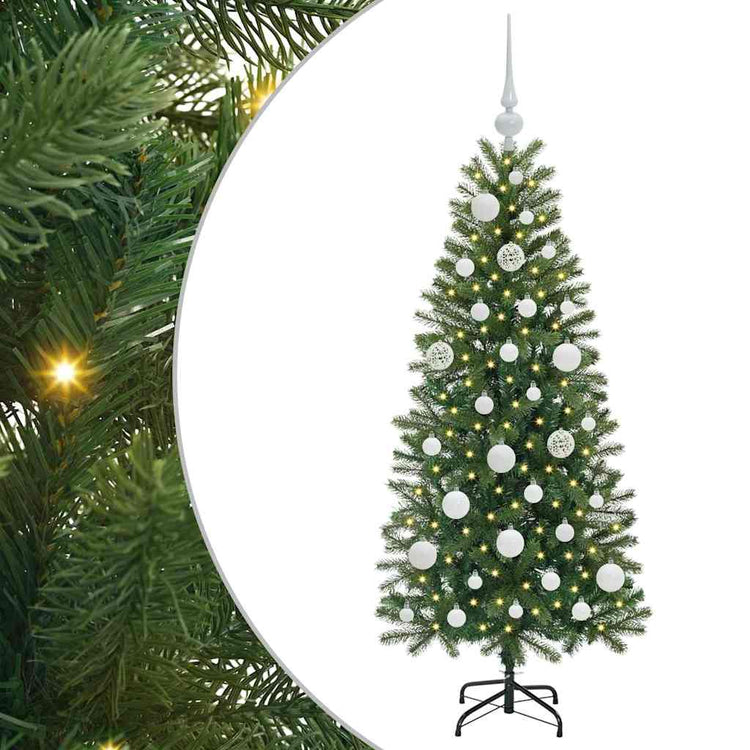 Vidaxx Künstlicher Weihnachtsbaum mit 150 LEDs mit standardmäßigem grünem 120 cm PE und PVC