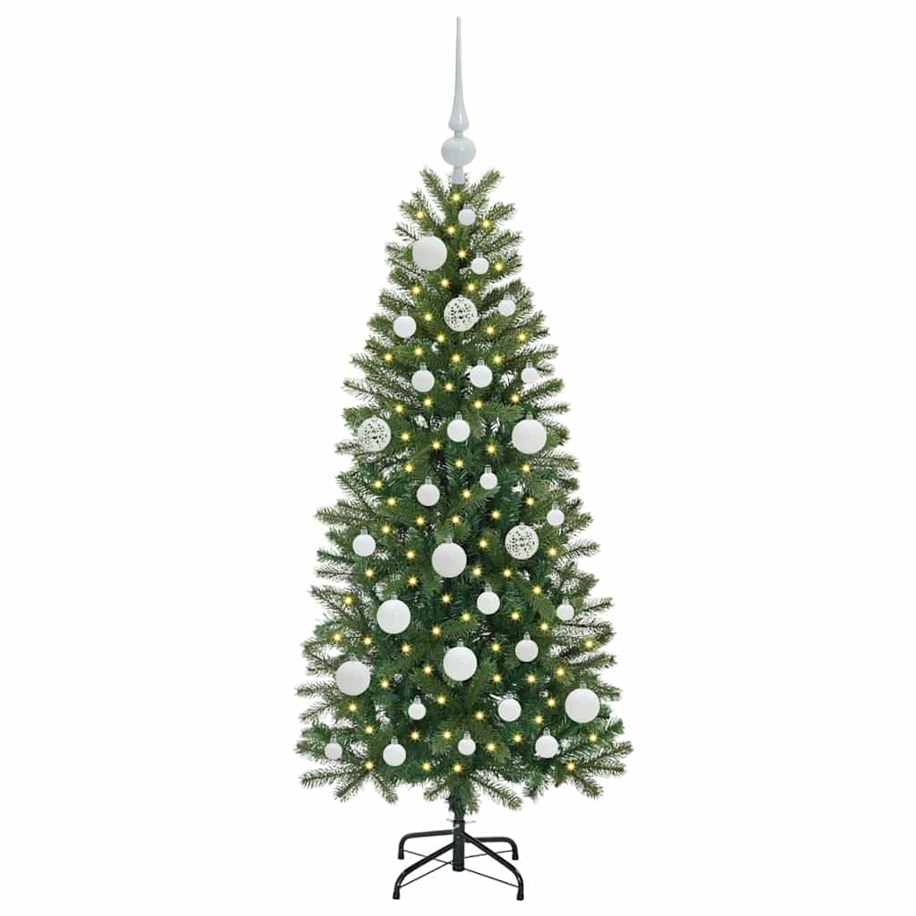 Vidaxx Künstlicher Weihnachtsbaum mit 150 LEDs mit standardmäßigem grünem 120 cm PE und PVC