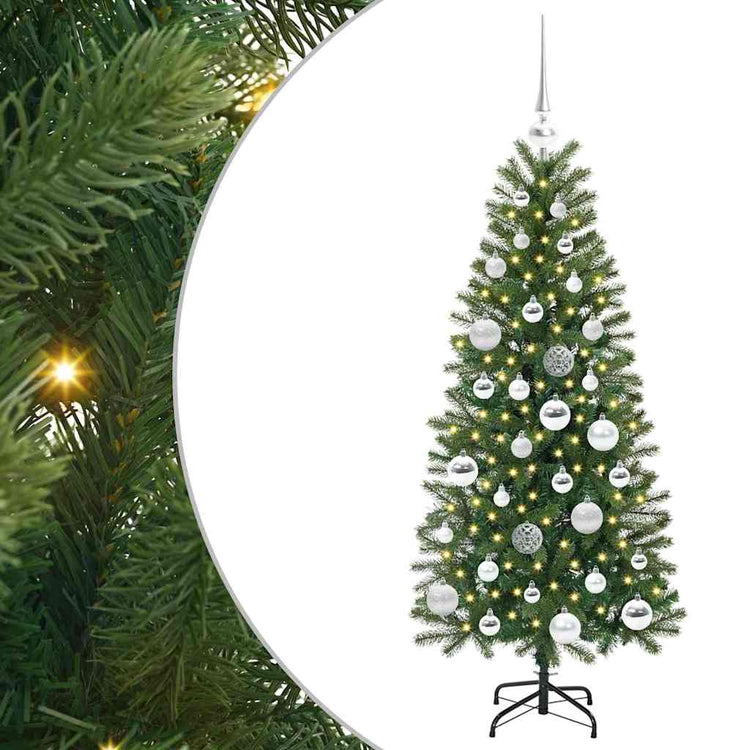 Vidaxx Künstlicher Weihnachtsbaum mit 150 LEDs mit standardmäßigem grünem 120 cm PE und PVC