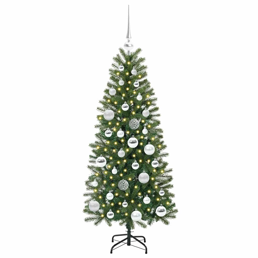 Vidaxx Künstlicher Weihnachtsbaum mit 150 LEDs mit standardmäßigem grünem 120 cm PE und PVC