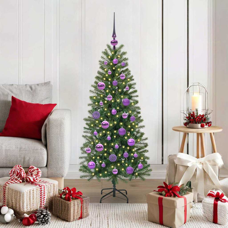 Vidaxx Künstlicher Weihnachtsbaum mit 150 LEDs mit standardmäßigem grünem 120 cm PE und PVC