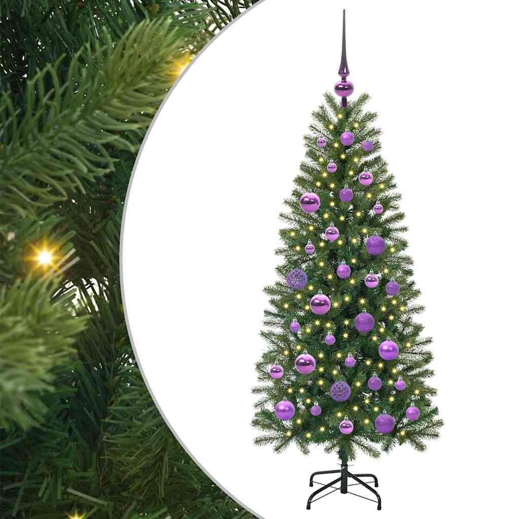 Vidaxx Künstlicher Weihnachtsbaum mit 150 LEDs mit standardmäßigem grünem 120 cm PE und PVC