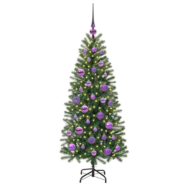 Vidaxx Künstlicher Weihnachtsbaum mit 150 LEDs mit standardmäßigem grünem 120 cm PE und PVC