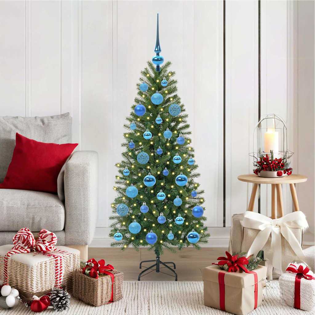 Vidaxx Künstlicher Weihnachtsbaum mit 150 LEDs mit standardmäßigem grünem 120 cm PE und PVC