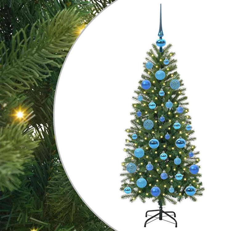 Vidaxx Künstlicher Weihnachtsbaum mit 150 LEDs mit standardmäßigem grünem 120 cm PE und PVC