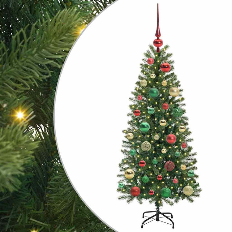 Vidaxx Künstlicher Weihnachtsbaum mit 150 LEDs mit standardmäßigem grünem 120 cm PE und PVC