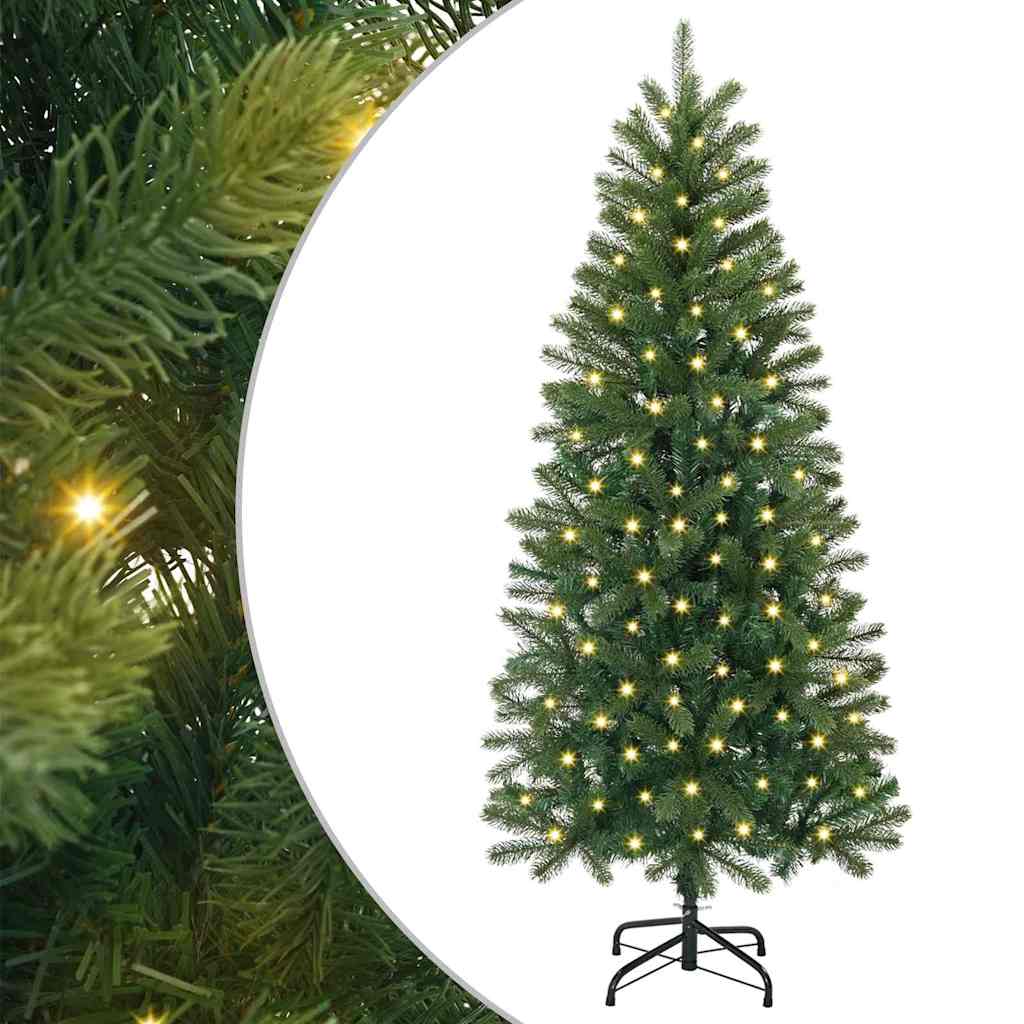 Vidaxx Künstlicher Weihnachtsbaum mit 150 LEDs mit standardmäßigem grünem 150 cm PE und PVC