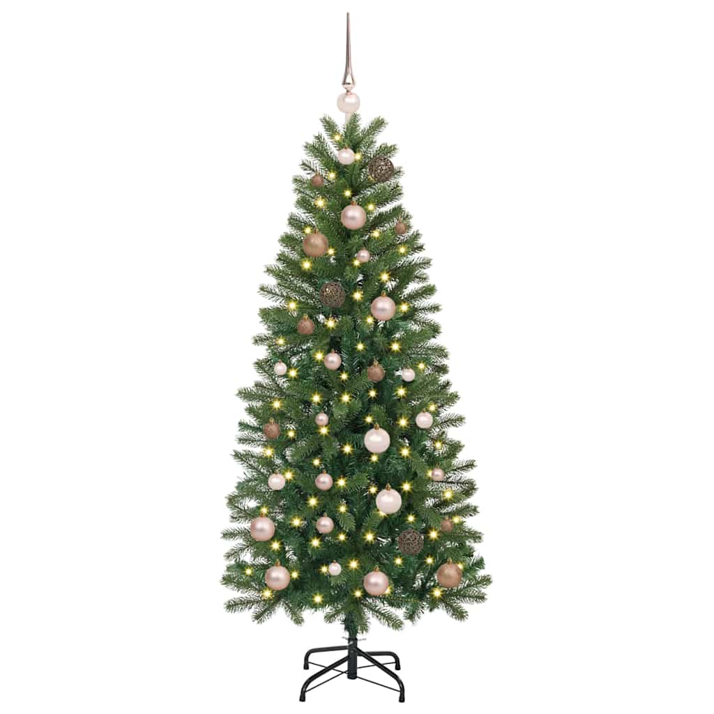 Vidaxx Künstlicher Weihnachtsbaum mit 150 LEDs mit standardmäßigem grünem 150 cm PE und PVC