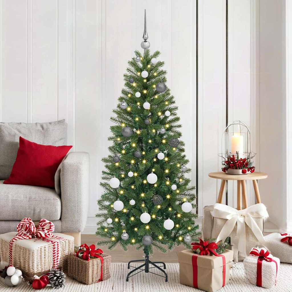 Vidaxx Künstlicher Weihnachtsbaum mit 150 LEDs mit standardmäßigem grünem 150 cm PE und PVC