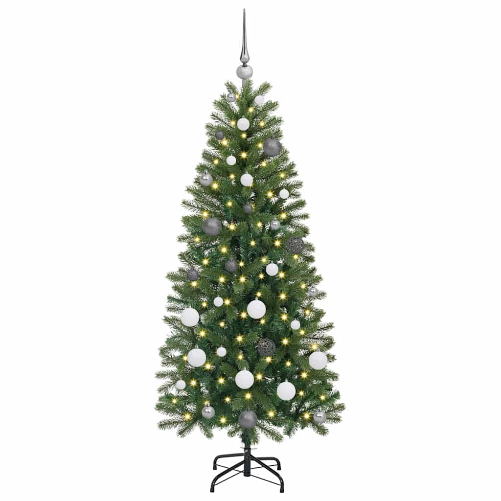 Vidaxx Künstlicher Weihnachtsbaum mit 150 LEDs mit standardmäßigem grünem 150 cm PE und PVC