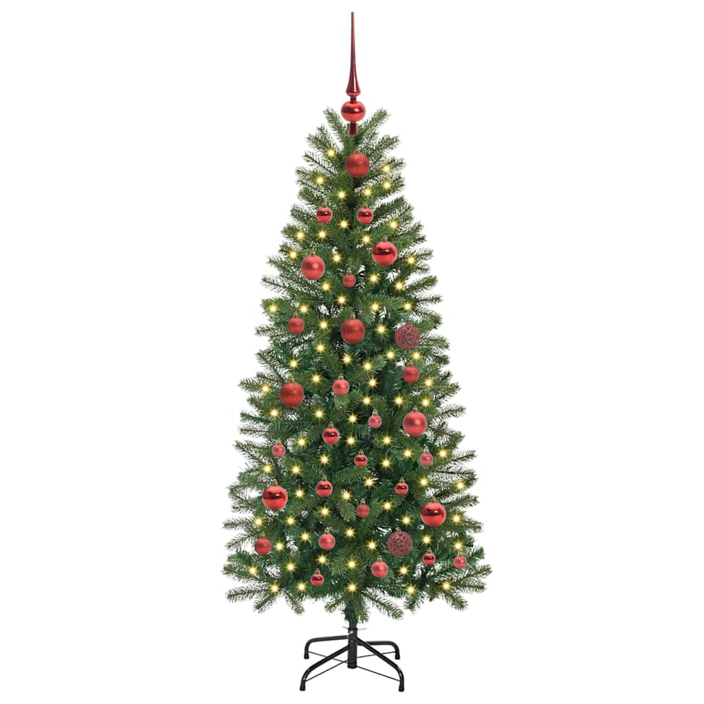 Vidaxx Künstlicher Weihnachtsbaum mit 150 LEDs mit standardmäßigem grünem 150 cm PE und PVC