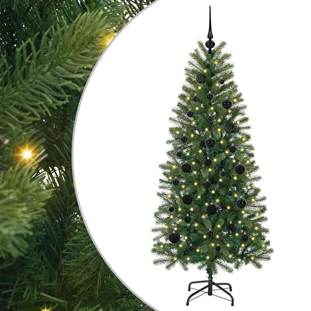 Vidaxx Künstlicher Weihnachtsbaum mit 150 LEDs mit standardmäßigem grünem 150 cm PE und PVC