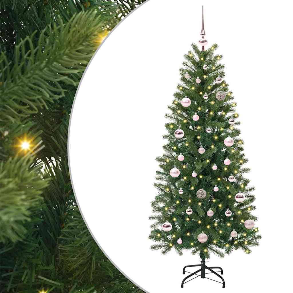 Vidaxx Künstlicher Weihnachtsbaum mit 150 LEDs mit standardmäßigem grünem 150 cm PE und PVC