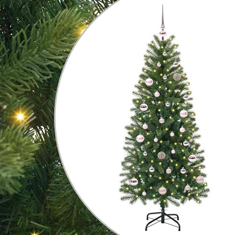 Vidaxx Künstlicher Weihnachtsbaum mit 150 LEDs mit standardmäßigem grünem 150 cm PE und PVC