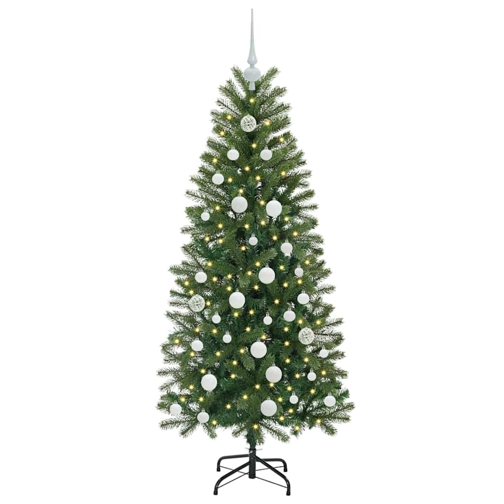 Vidaxx Künstlicher Weihnachtsbaum mit 150 LEDs mit standardmäßigem grünem 150 cm PE und PVC