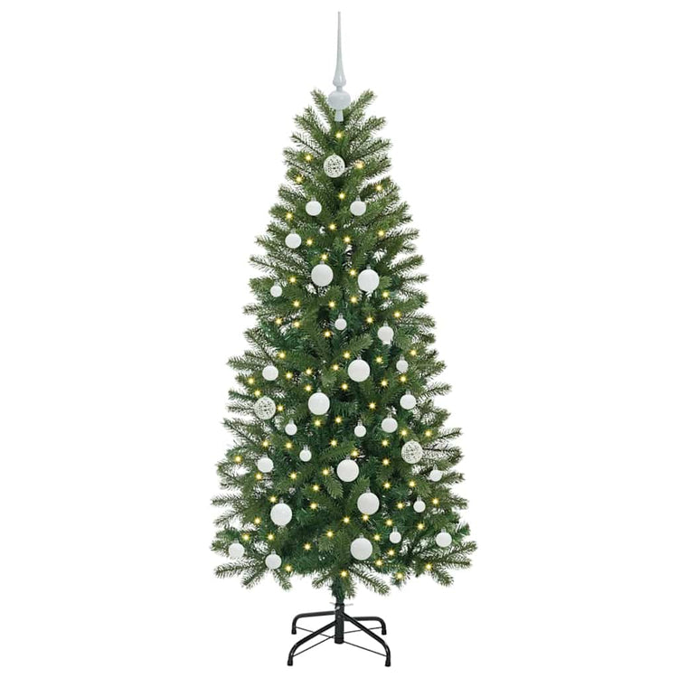 Vidaxx Künstlicher Weihnachtsbaum mit 150 LEDs mit standardmäßigem grünem 150 cm PE und PVC