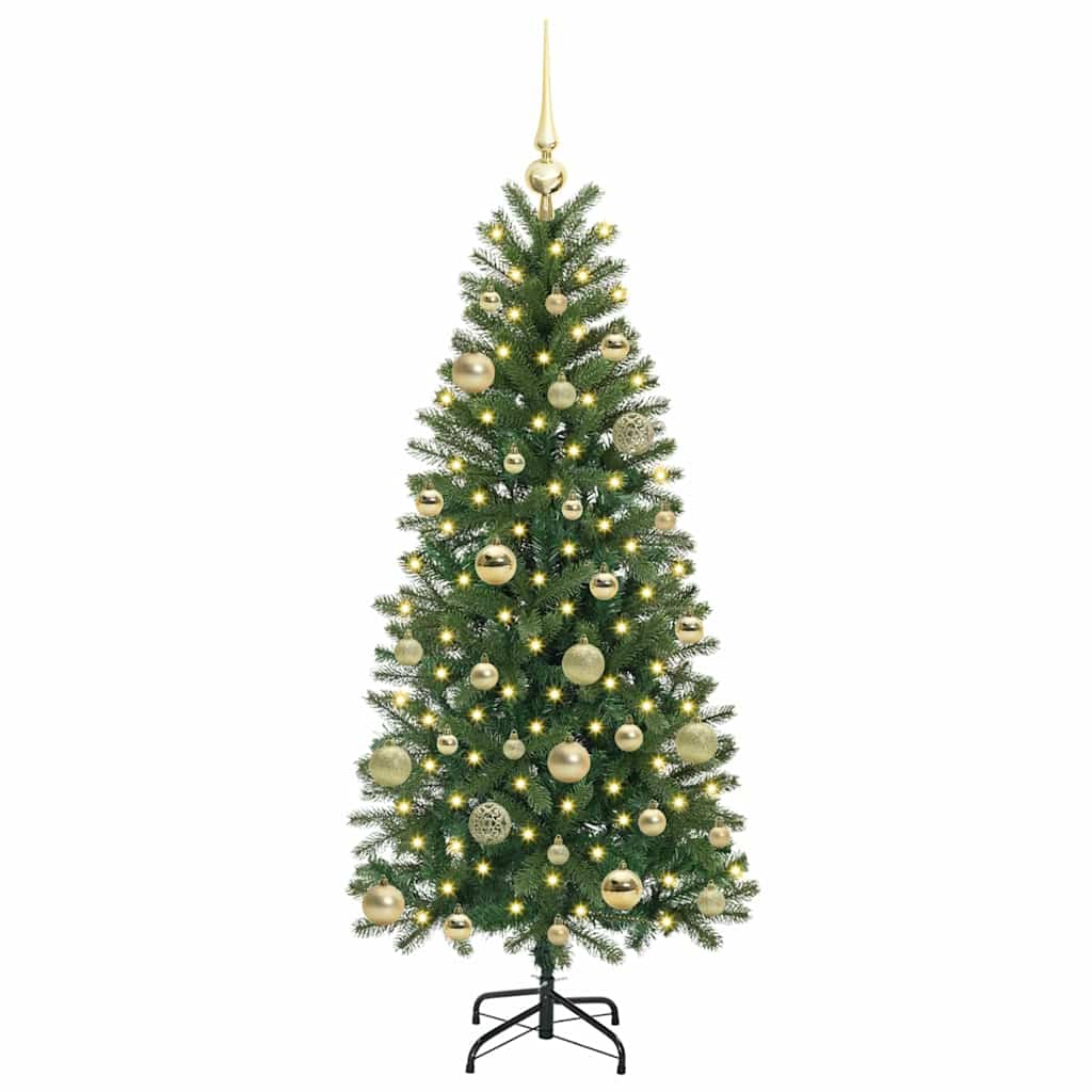 Vidaxx Künstlicher Weihnachtsbaum mit 150 LEDs mit standardmäßigem grünem 150 cm PE und PVC
