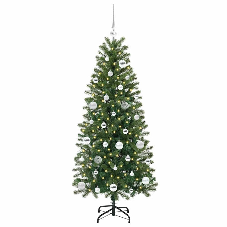Vidaxx Künstlicher Weihnachtsbaum mit 150 LEDs mit standardmäßigem grünem 150 cm PE und PVC