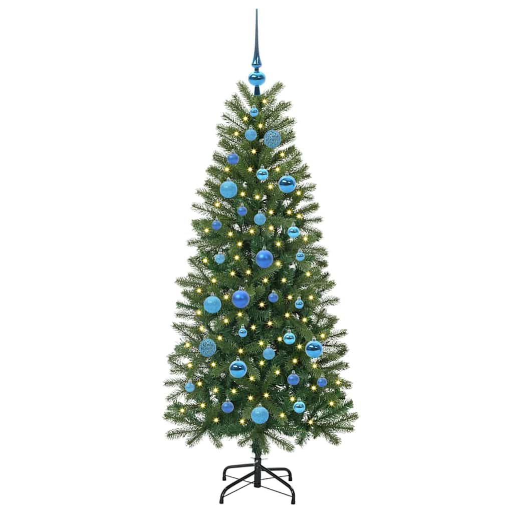 Vidaxx Künstlicher Weihnachtsbaum mit 150 LEDs mit standardmäßigem grünem 150 cm PE und PVC