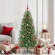 Vidaxx Künstlicher Weihnachtsbaum mit 150 LEDs mit standardmäßigem grünem 150 cm PE und PVC
