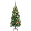 Vidaxx Künstlicher Weihnachtsbaum mit 150 LEDs mit standardmäßigem grünem 150 cm PE und PVC
