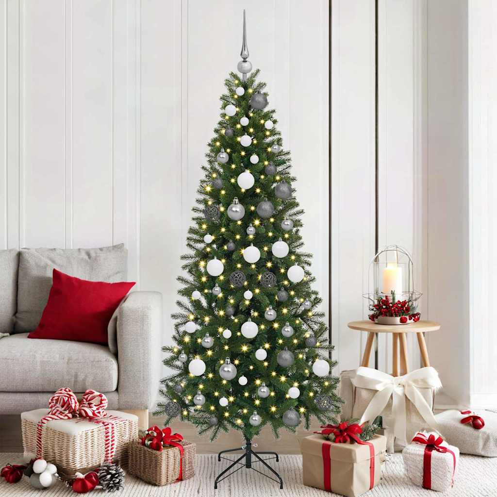 Künstlicher Weihnachtsbaum von Vidaxx mit 300 LEDs mit standardmäßigem grünem 180 cm PE und PVC