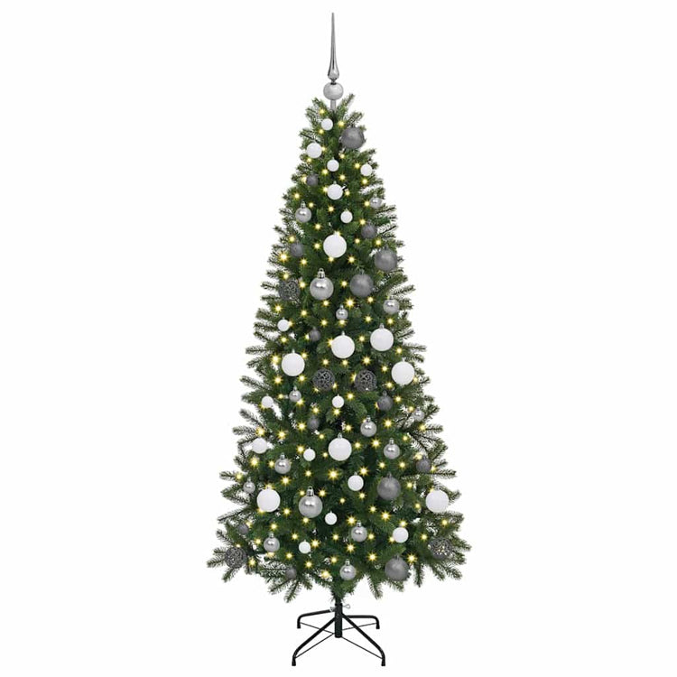 Künstlicher Weihnachtsbaum von Vidaxx mit 300 LEDs mit standardmäßigem grünem 180 cm PE und PVC
