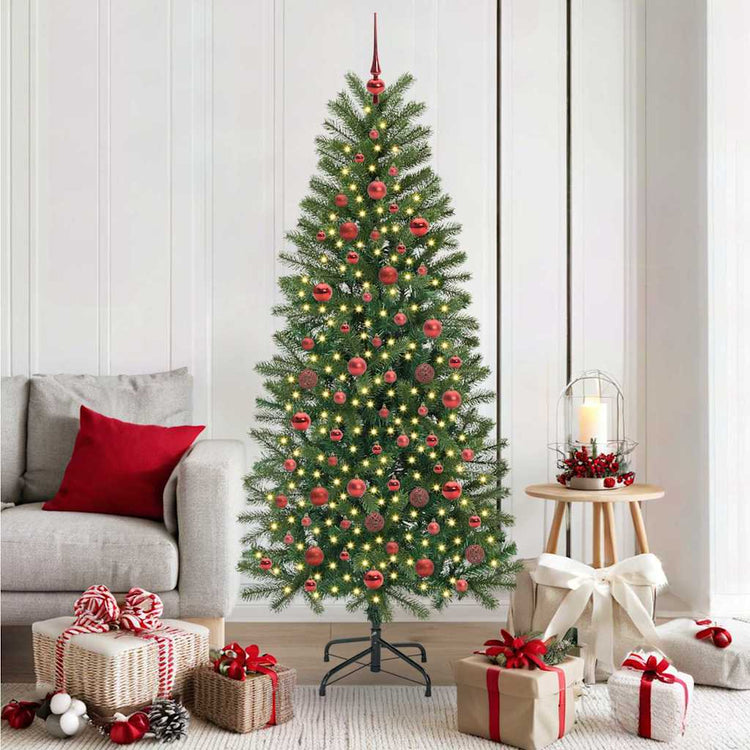 Künstlicher Weihnachtsbaum von Vidaxx mit 300 LEDs mit standardmäßigem grünem 180 cm PE und PVC