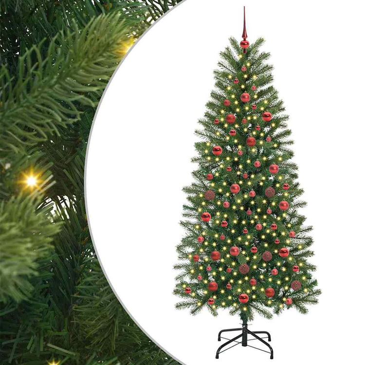 Künstlicher Weihnachtsbaum von Vidaxx mit 300 LEDs mit standardmäßigem grünem 180 cm PE und PVC